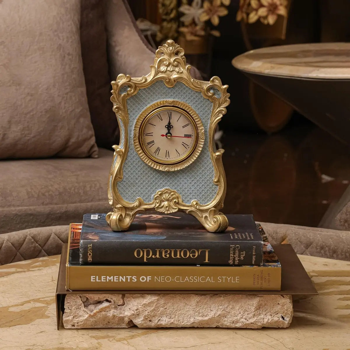 Table Clock The Imperial Vanity Clock - Daamaira Home and Living Ltd