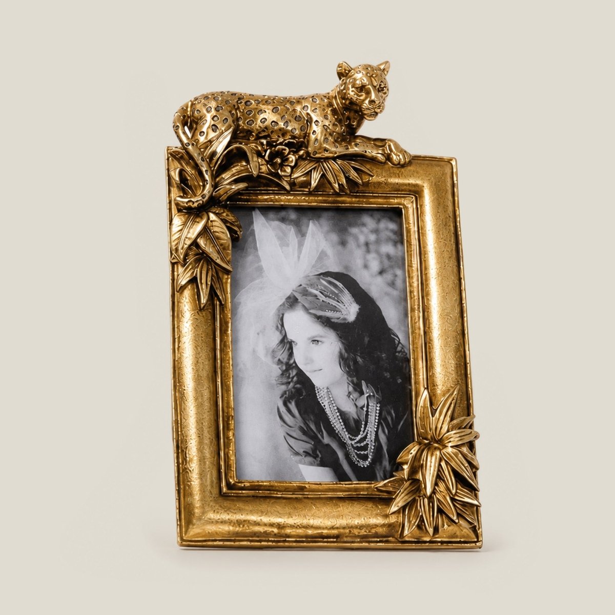 Sculptures & Figurines The Prancing Leopard Photo Frame - Daamaira Home and Living Ltd