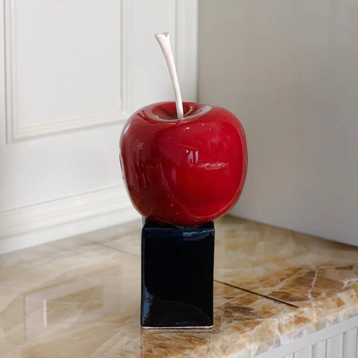 Sculptures & Figurines The Red Apple Sculpture - Daamaira Home and Living Ltd