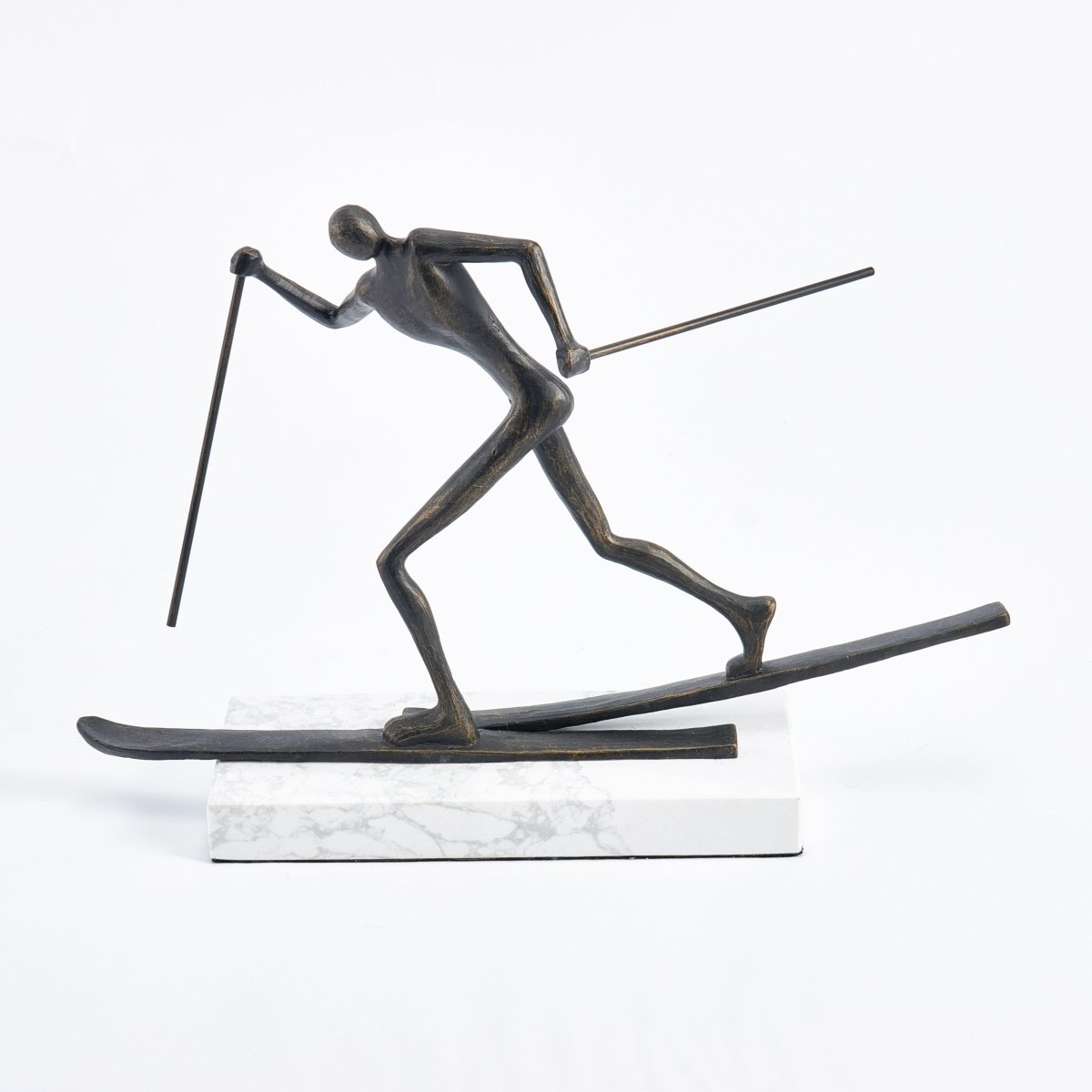 Sculptures & Figurines The Skiing Man - Daamaira Home and Living Ltd
