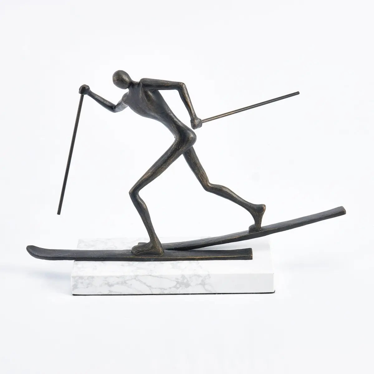 Sculptures & Figurines The Skiing Man - Daamaira Home and Living Ltd