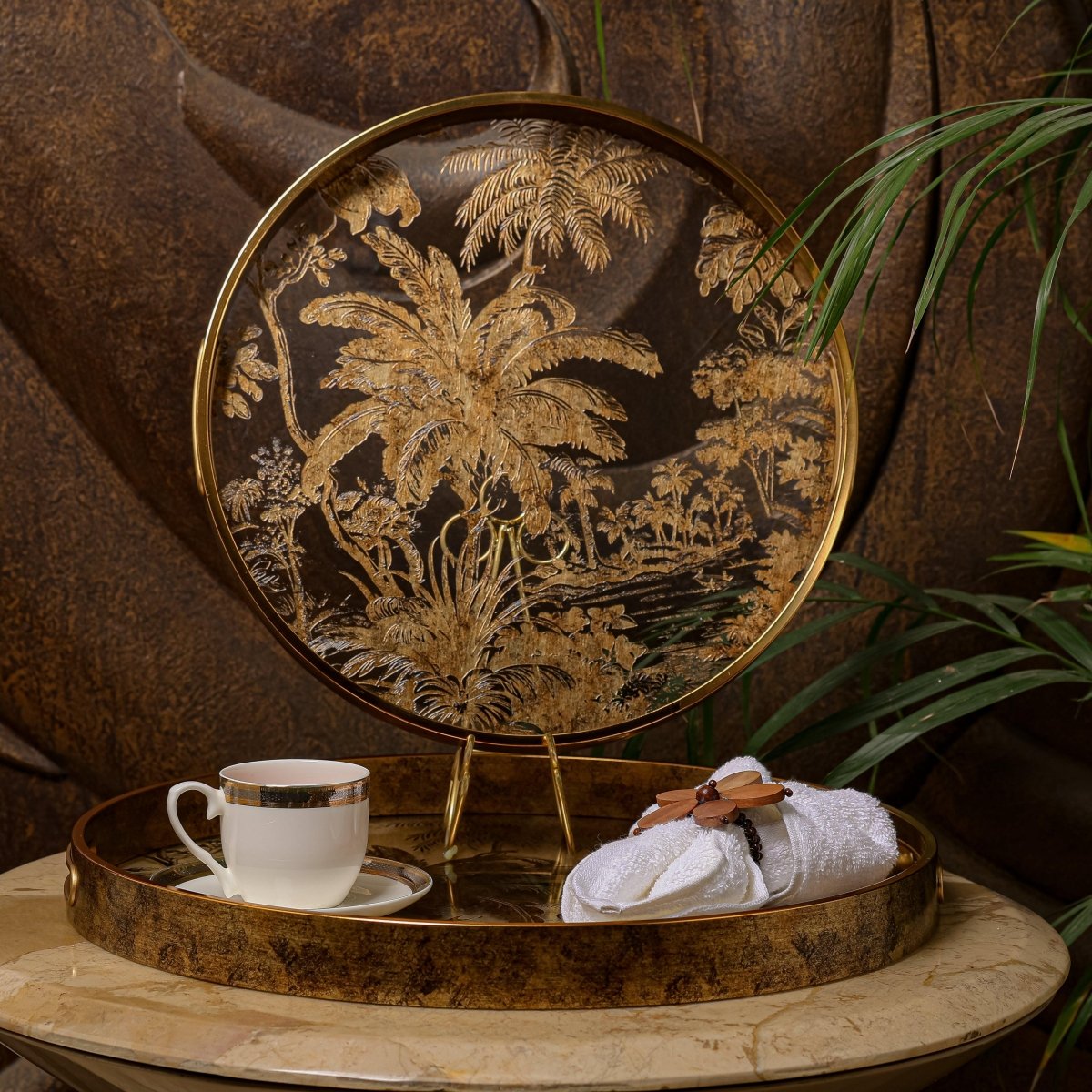 Serving Tray Tropical Serving Tray - Set Of 2 - Daamaira Home and Living Ltd