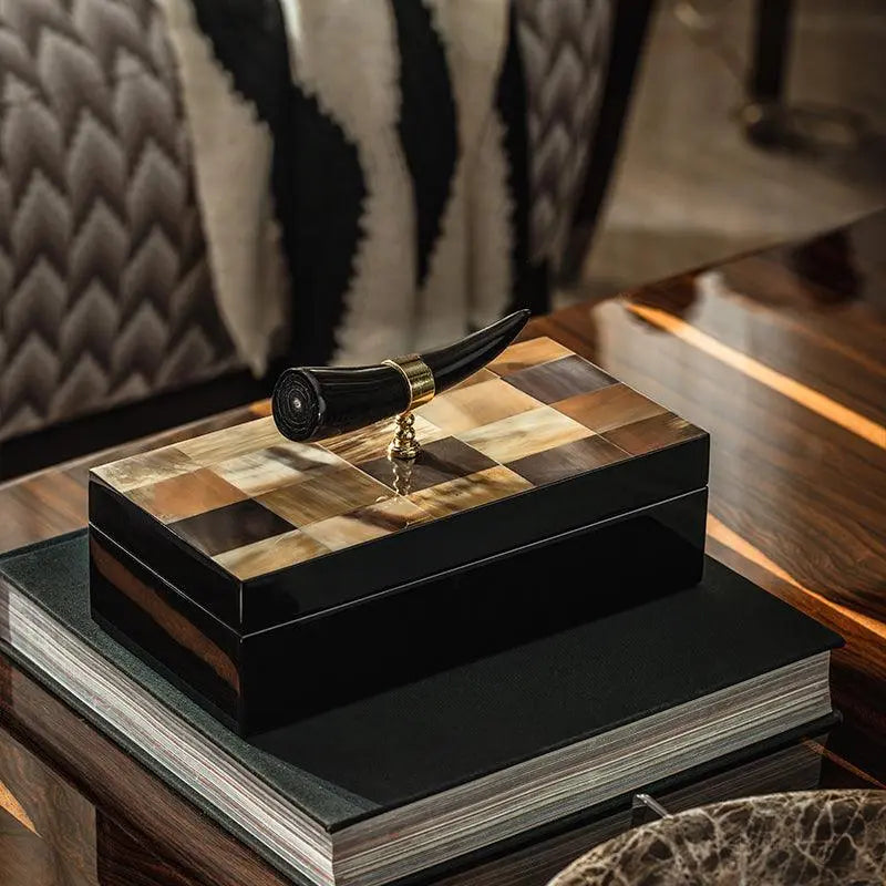 Storage Box Tuscany Horn Storage Box - Daamaira Home and Living Ltd