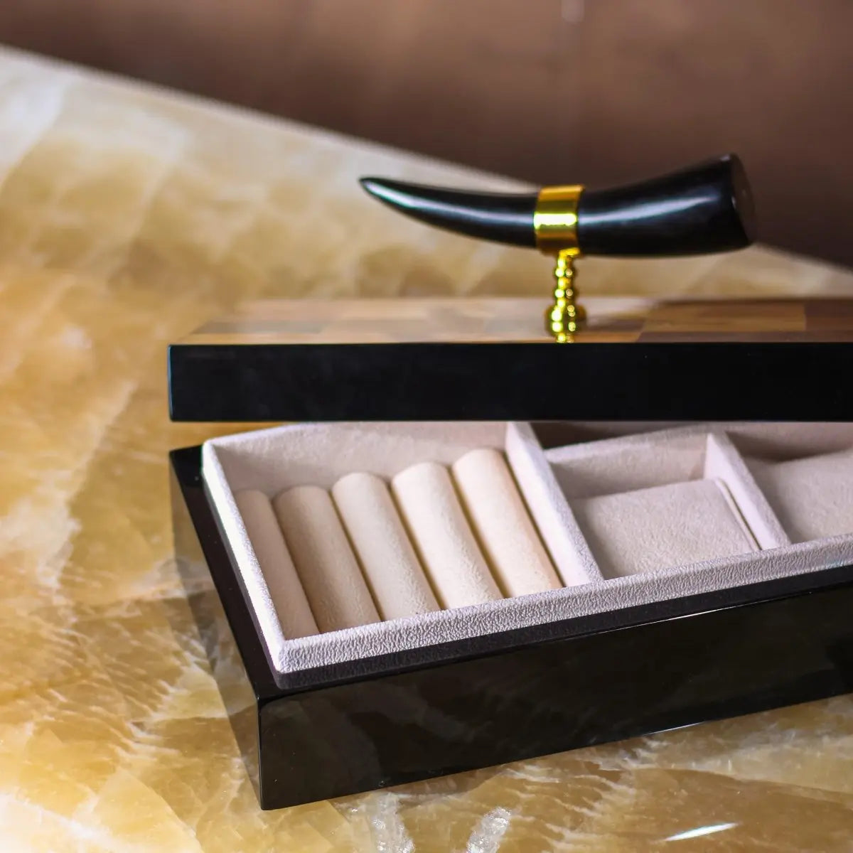 Storage Box Tuscany Horn Storage Box - Daamaira Home and Living Ltd