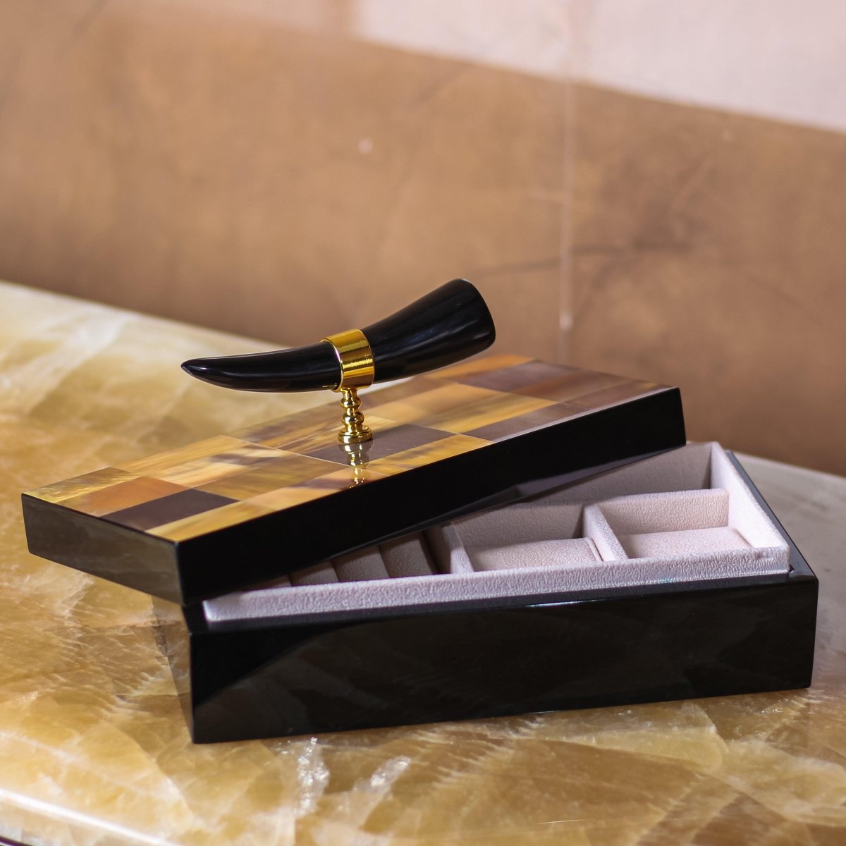 Storage Box Tuscany Horn Storage Box - Daamaira Home and Living Ltd