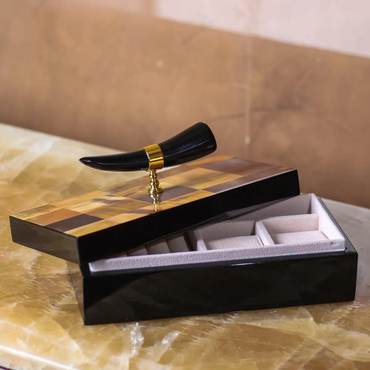 Storage Box Tuscany Horn Storage Box - Daamaira Home and Living Ltd