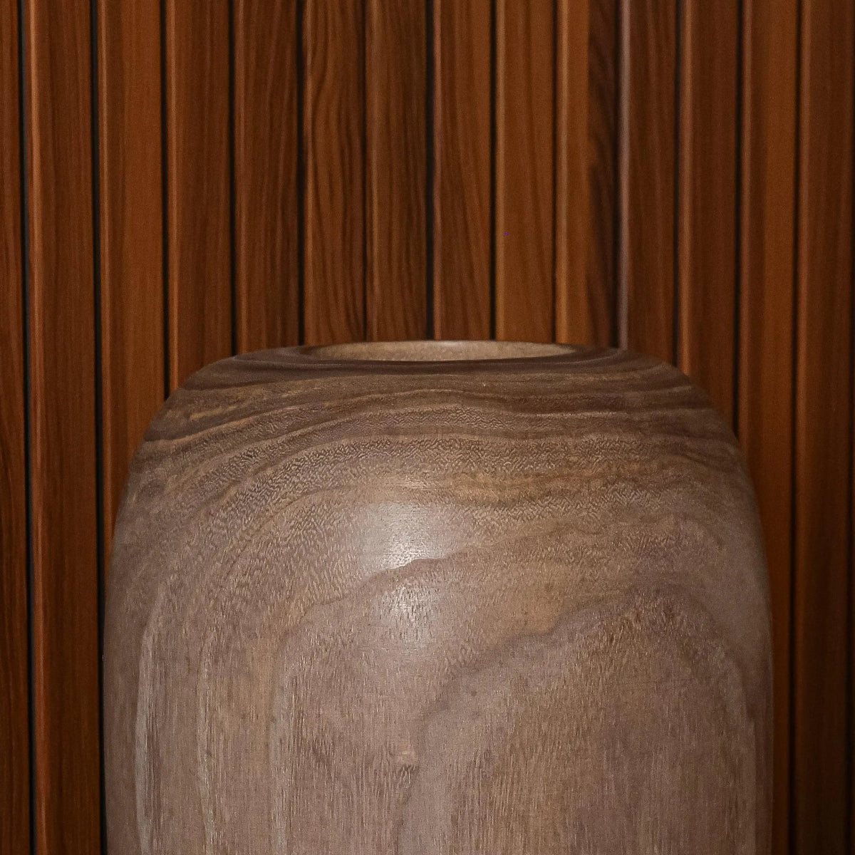 Vases Walnut Dome Vase - Daamaira Home and Living Ltd