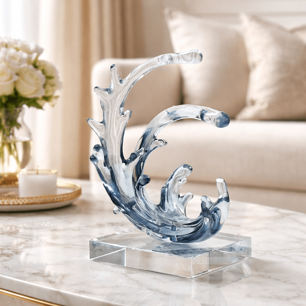 Sculptures & Figurines Water Splashing - Small - Daamaira Home and Living Ltd