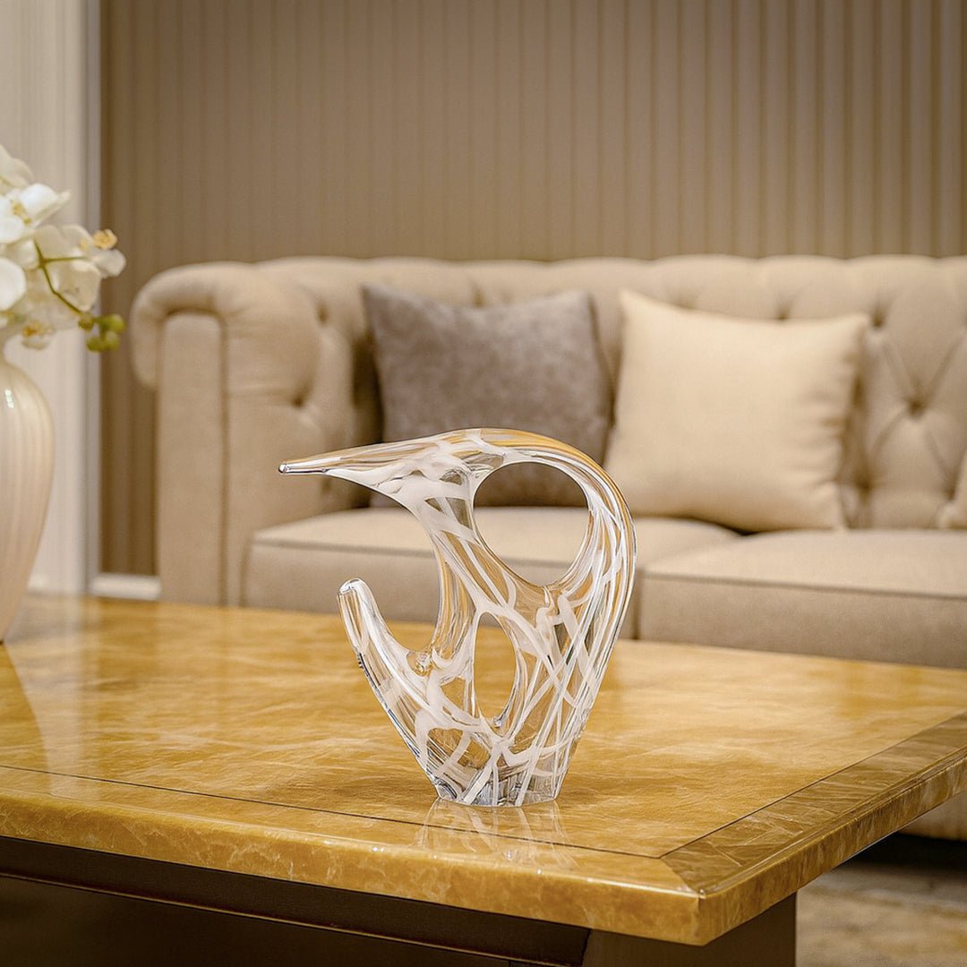 Sculptures & Figurines White Abstract Sculpture - Daamaira Home and Living Ltd