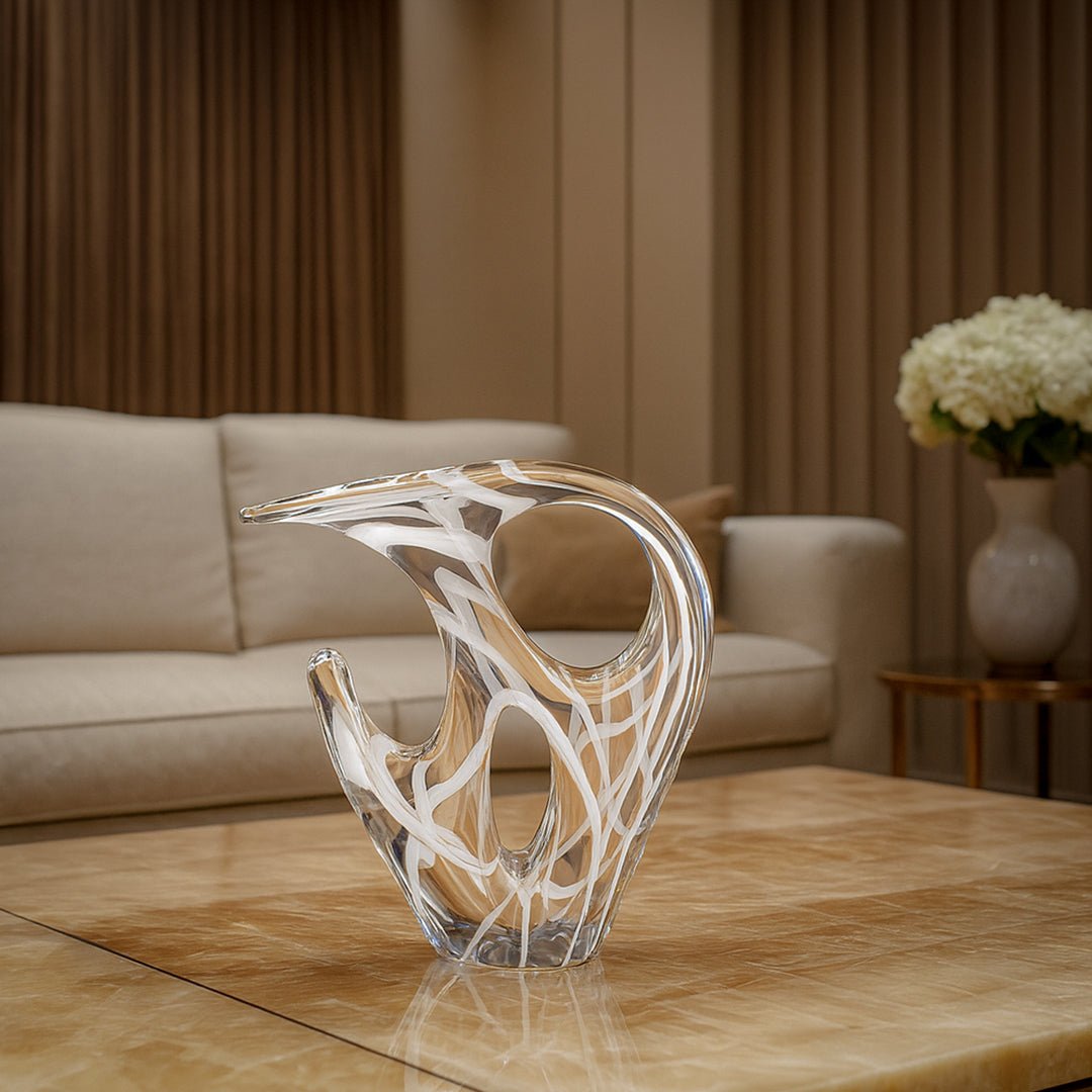 Sculptures & Figurines White Abstract Sculpture - Daamaira Home and Living Ltd