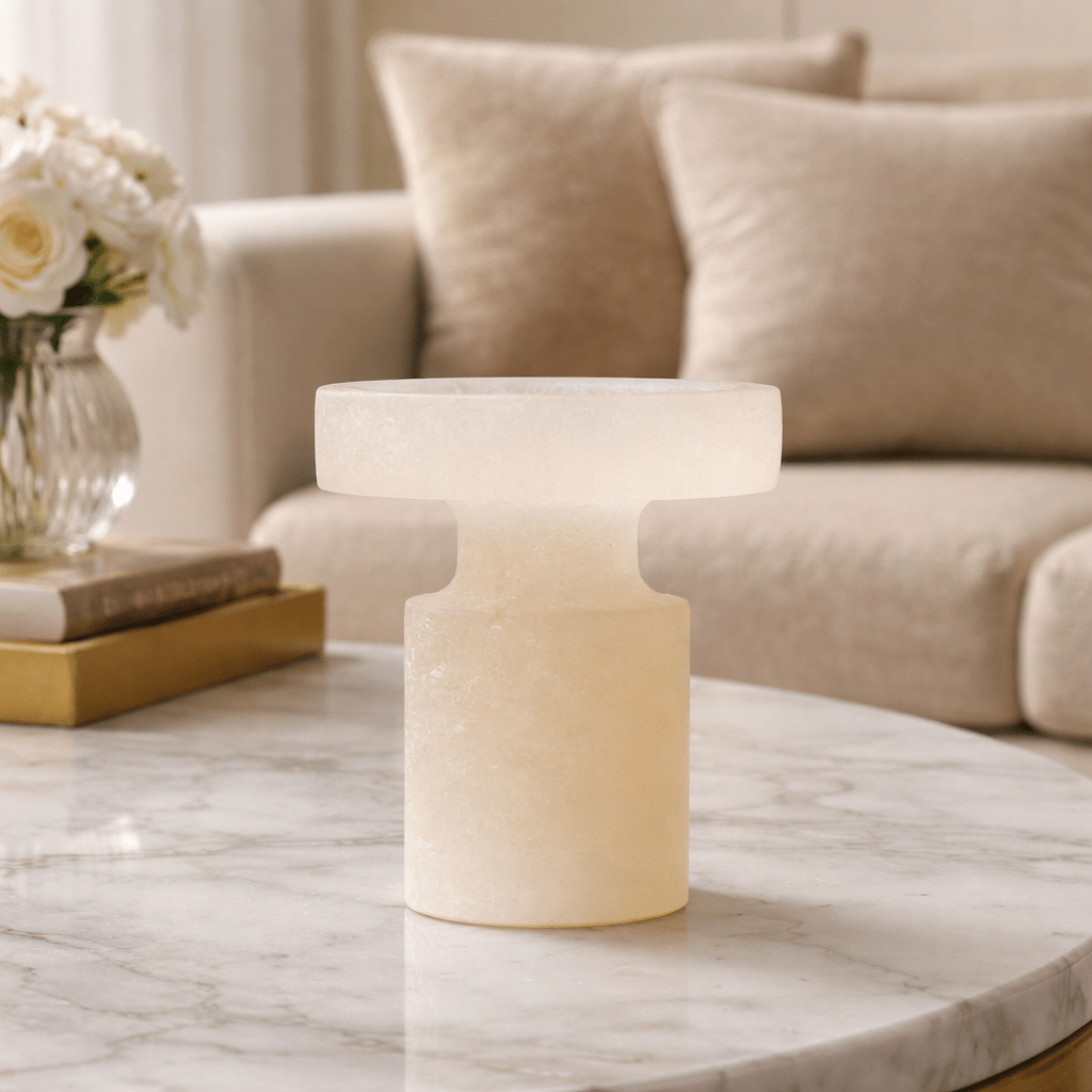 Decor Objects White Onyx Decor Piece - Daamaira Home and Living Ltd