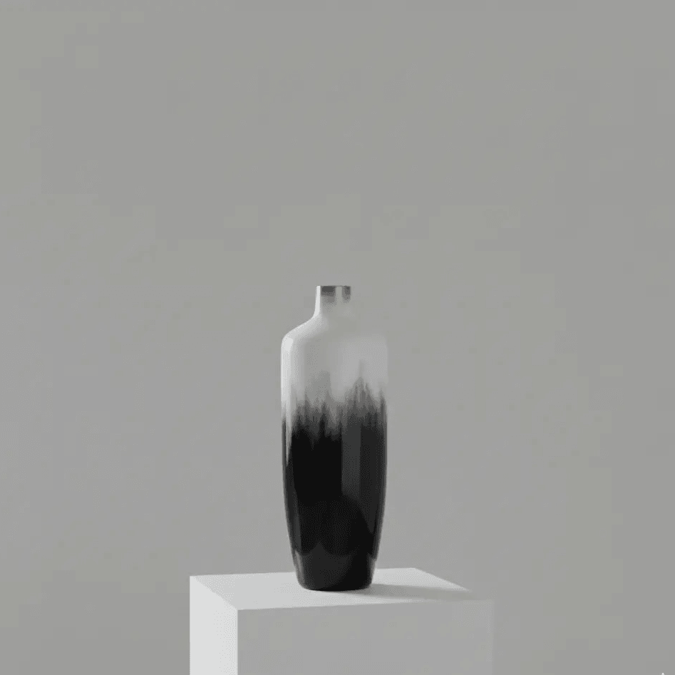 Vases Wooden Horizon Short Vase - Daamaira Home and Living Ltd