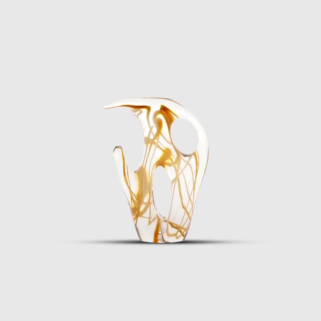 Sculptures & Figurines Yellow Abstract Sculpture - Daamaira Home and Living Ltd