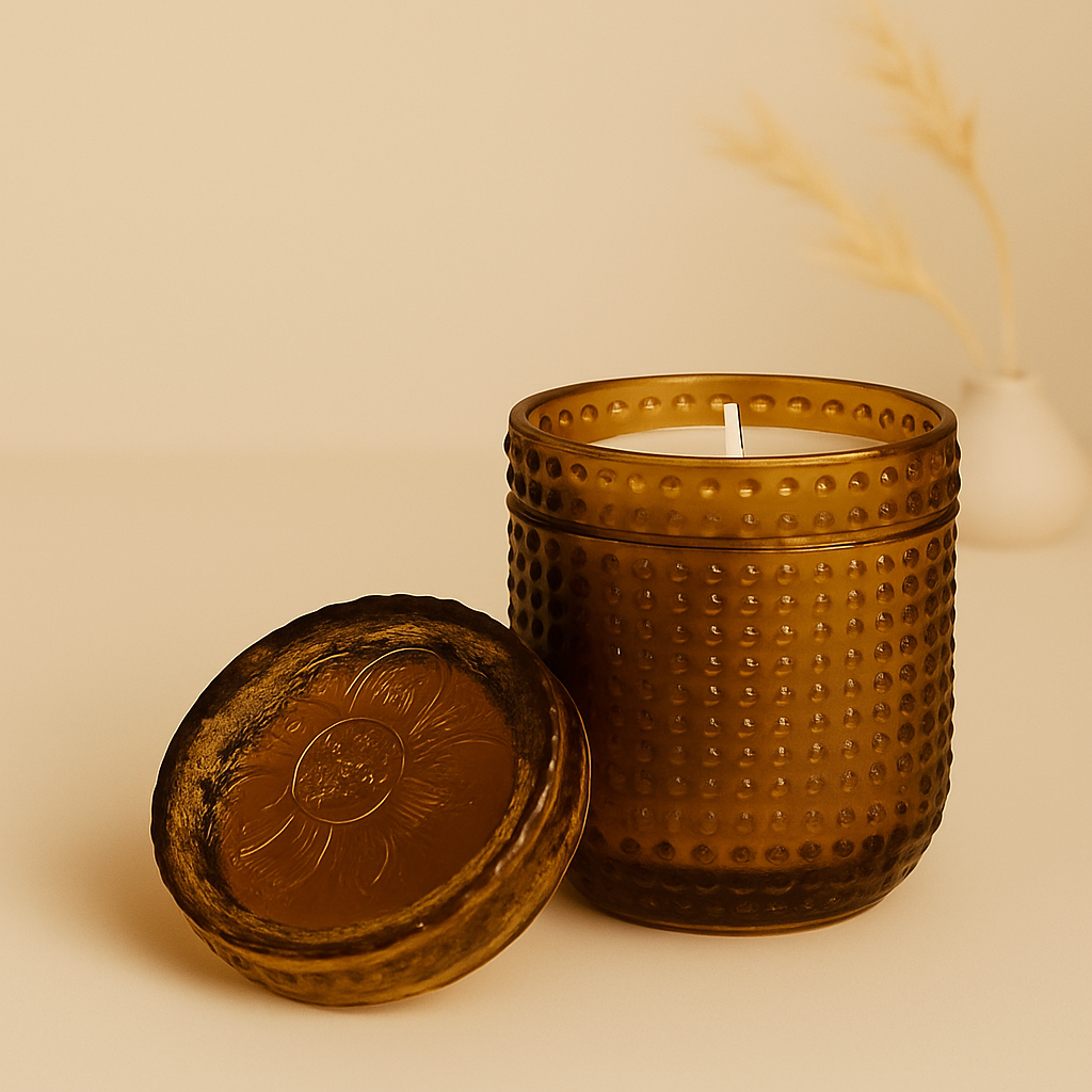 Small Dotted Luxury Scented Candle Jar