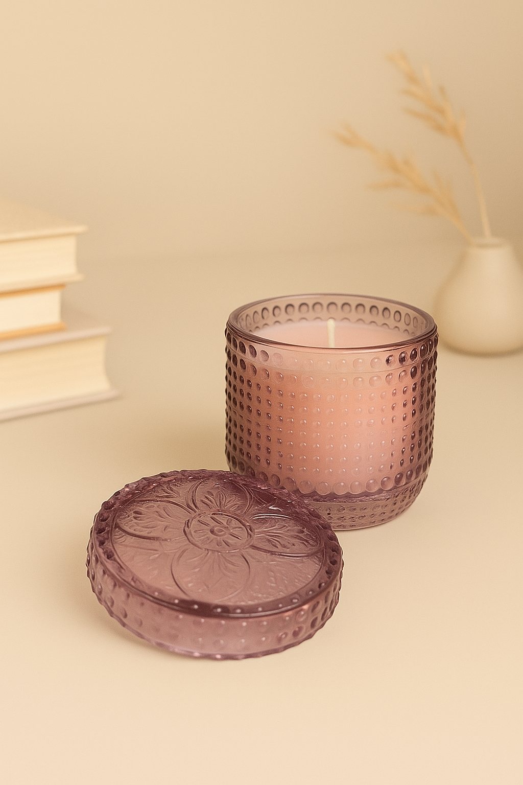 Small Dotted Luxury Scented Candle Jar