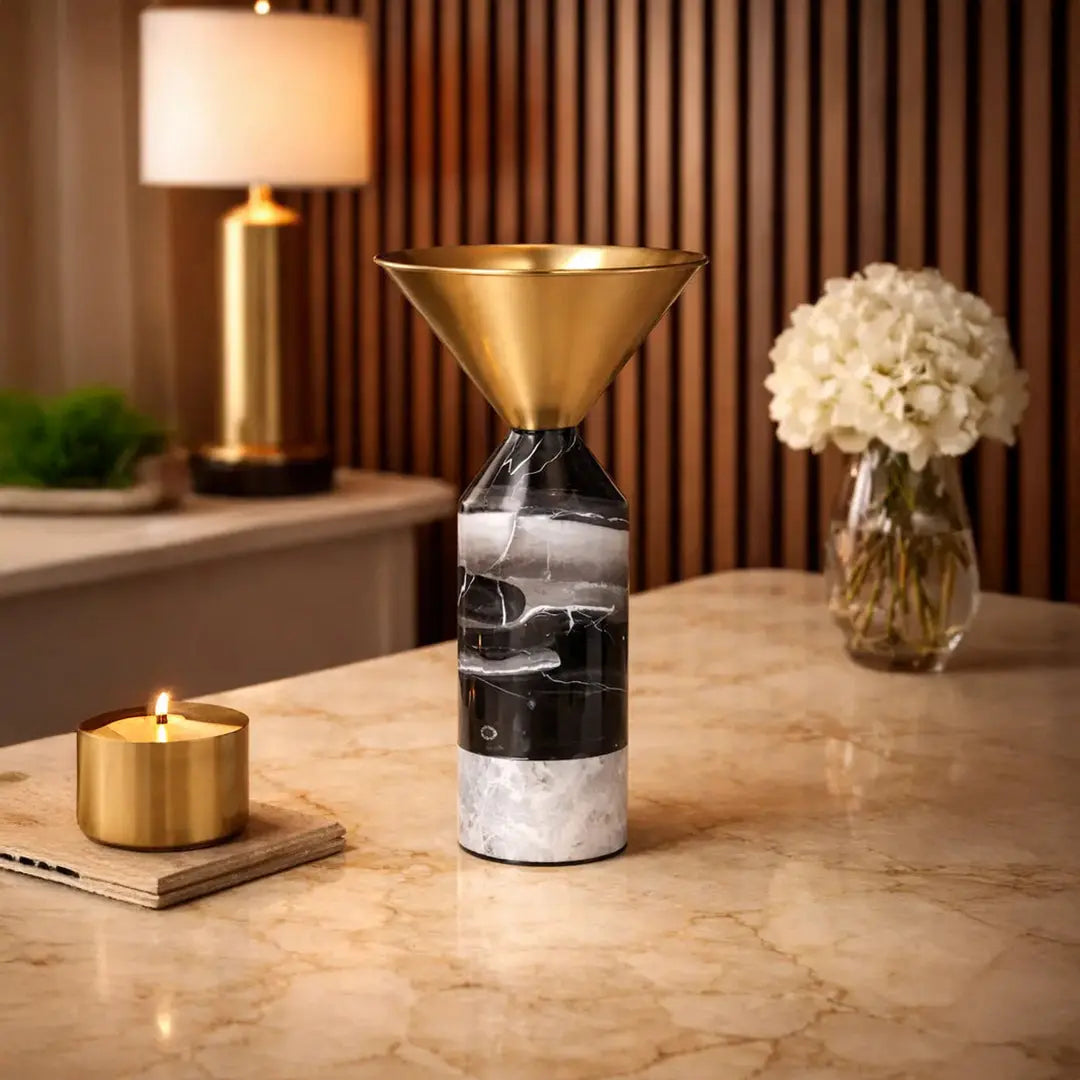 Marble Coop Flower Vase