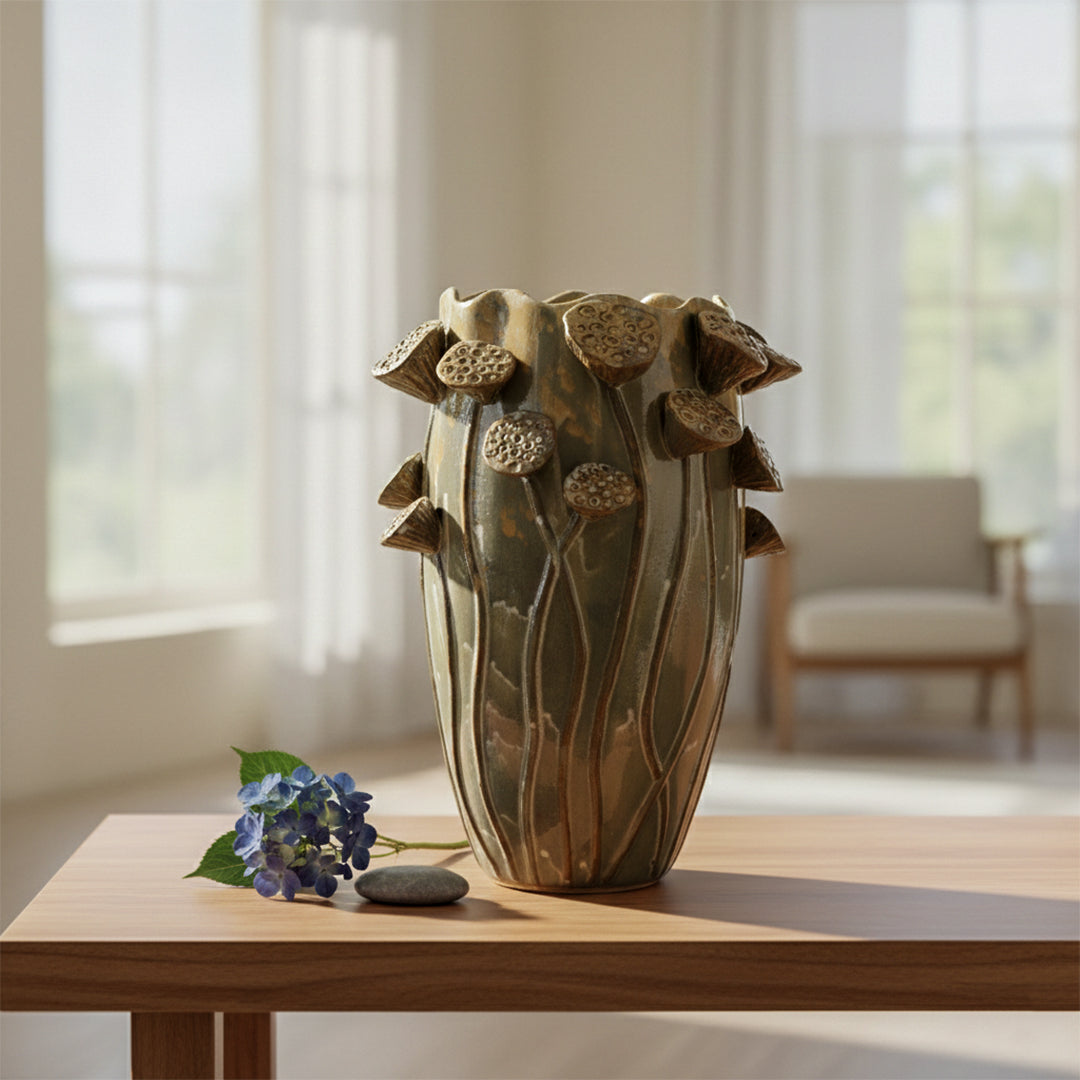 Reactive Glazed Vase - Large