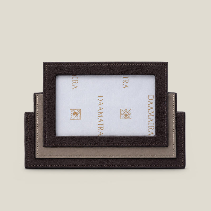 Layered Leather Photo Frame — image 1