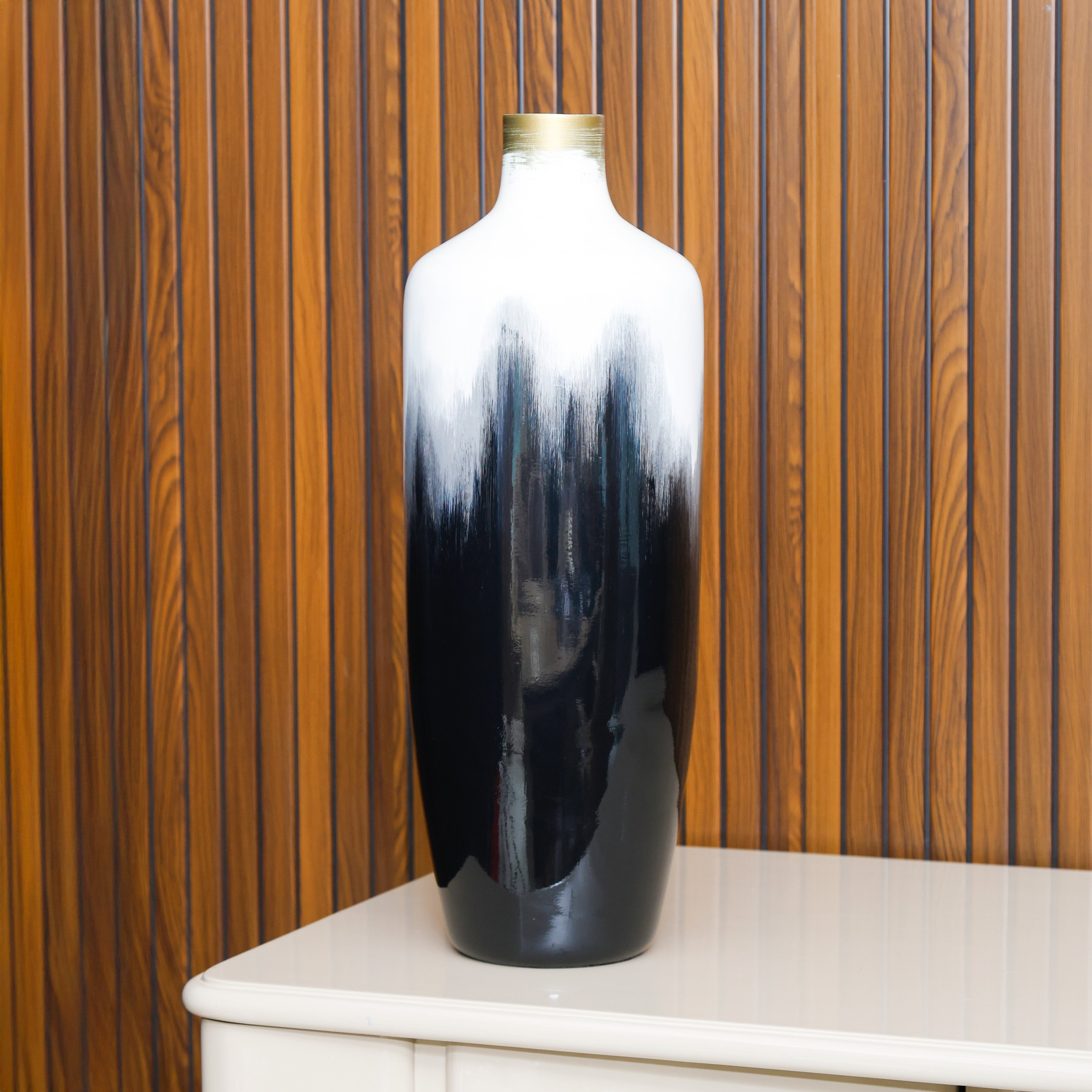 Wooden Horizon Tall Vase