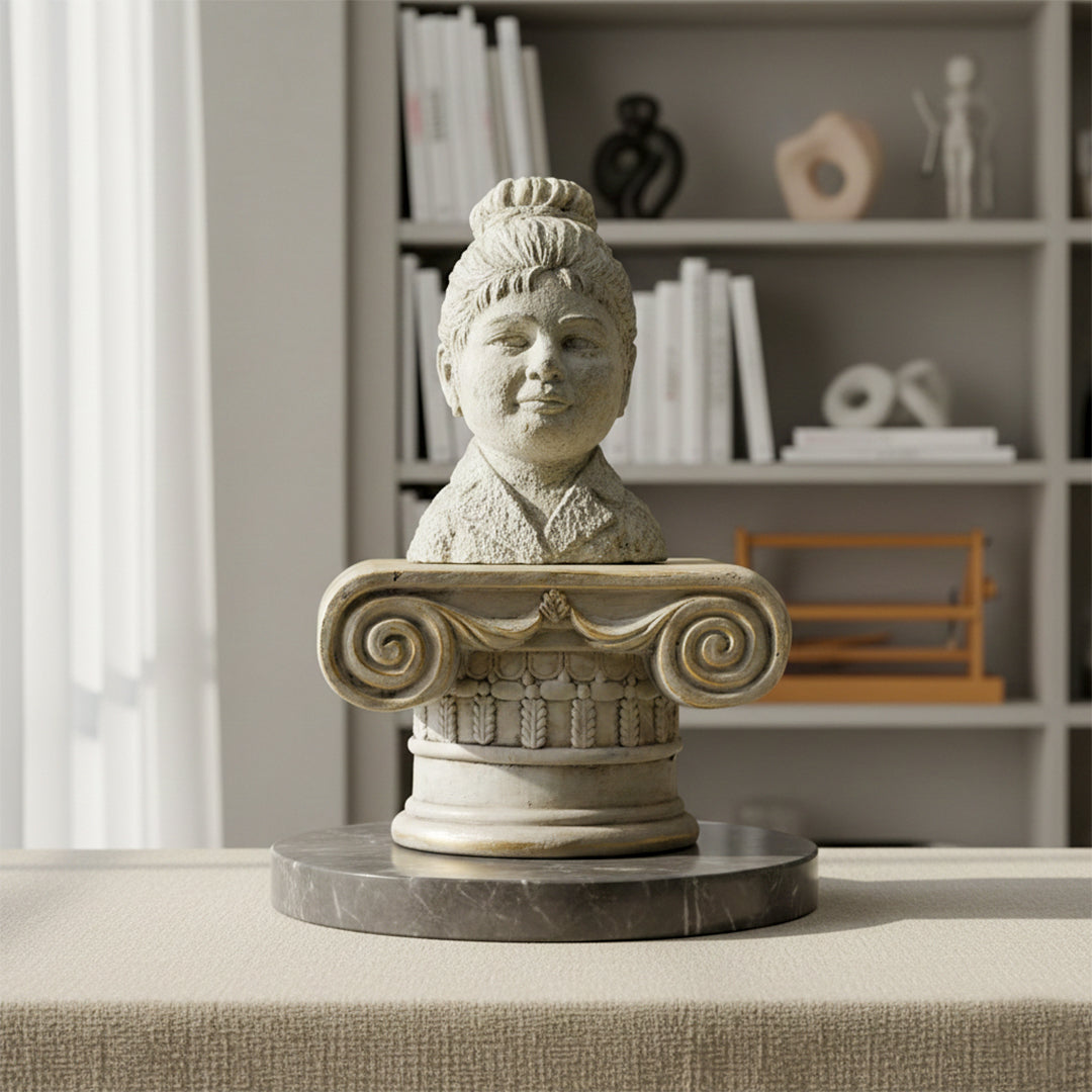 Japanese Head Statue 1