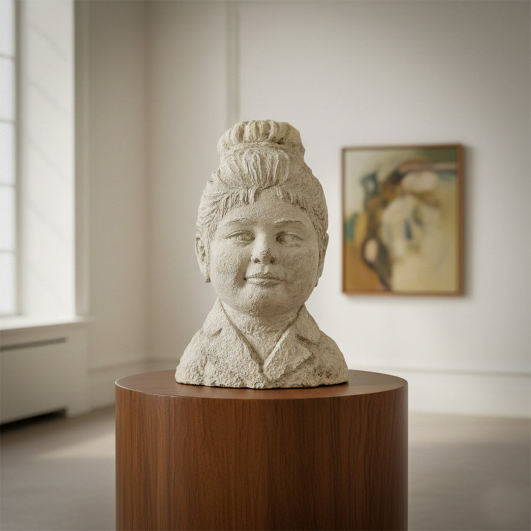 Japanese Head Statue 1