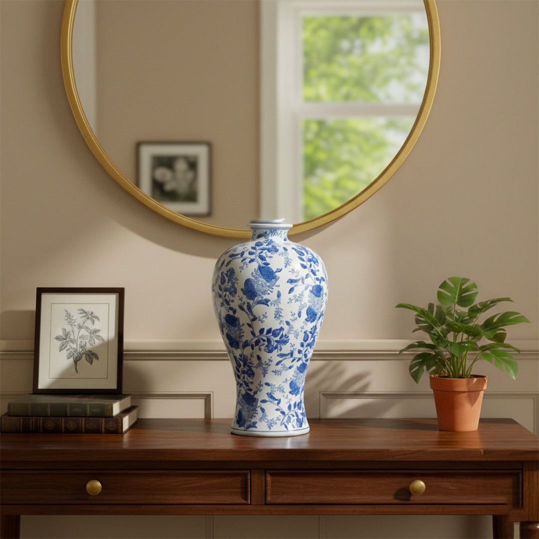 Blue and White Vase - L