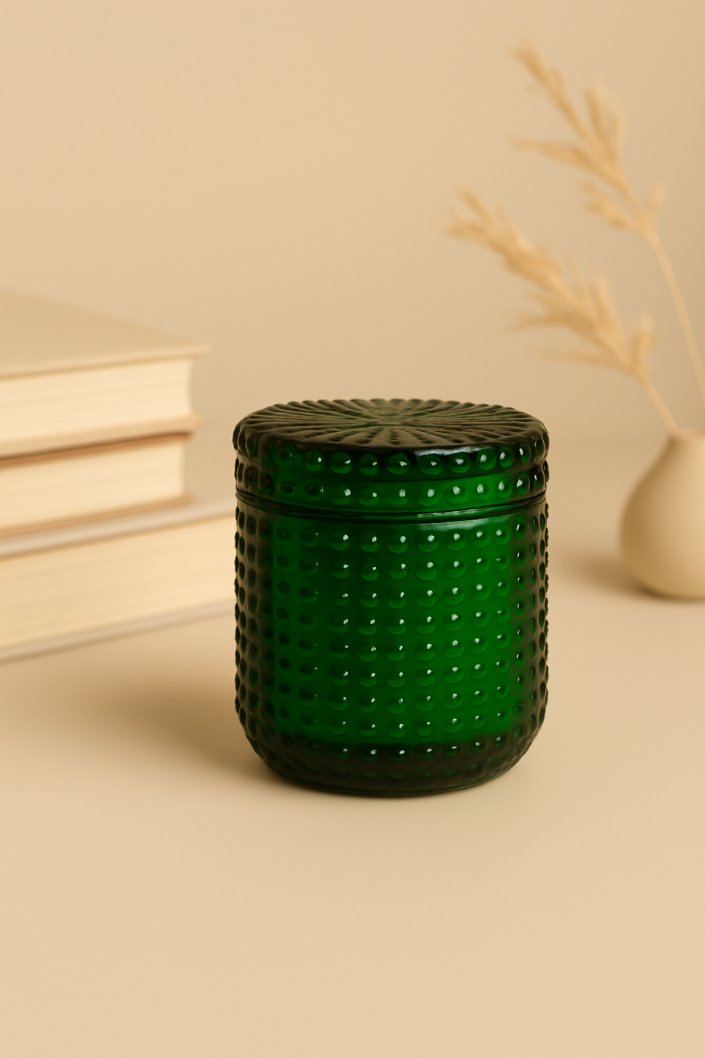 Small Dotted Luxury Scented Candle Jar