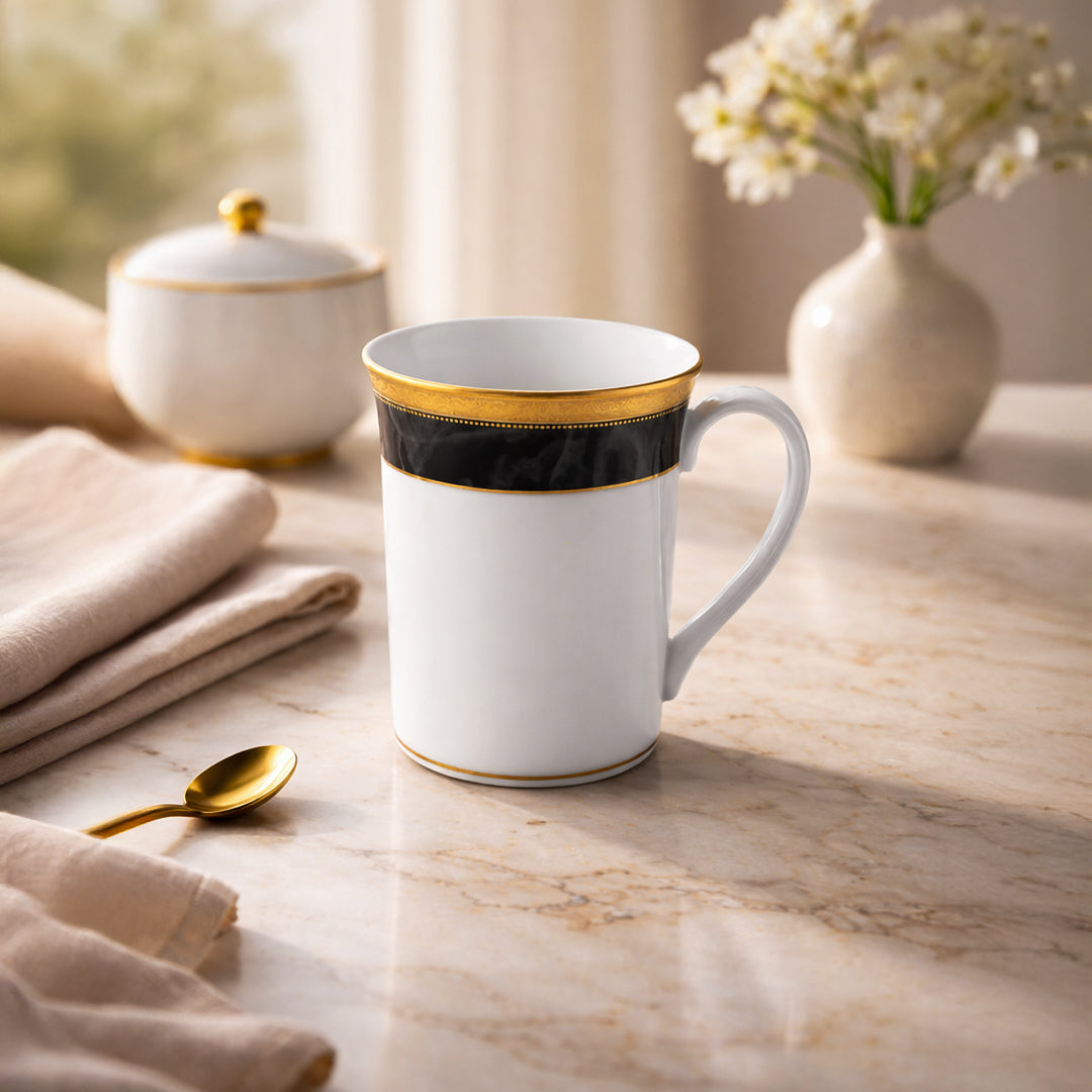 Noritake MAJESTIC BLACK MUG (WHITE BOX)