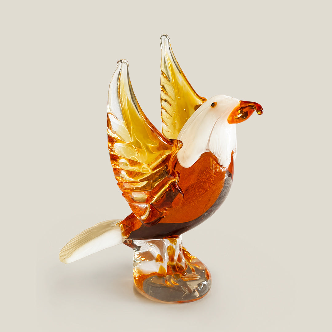 Murano Glass Eagle Sculpture