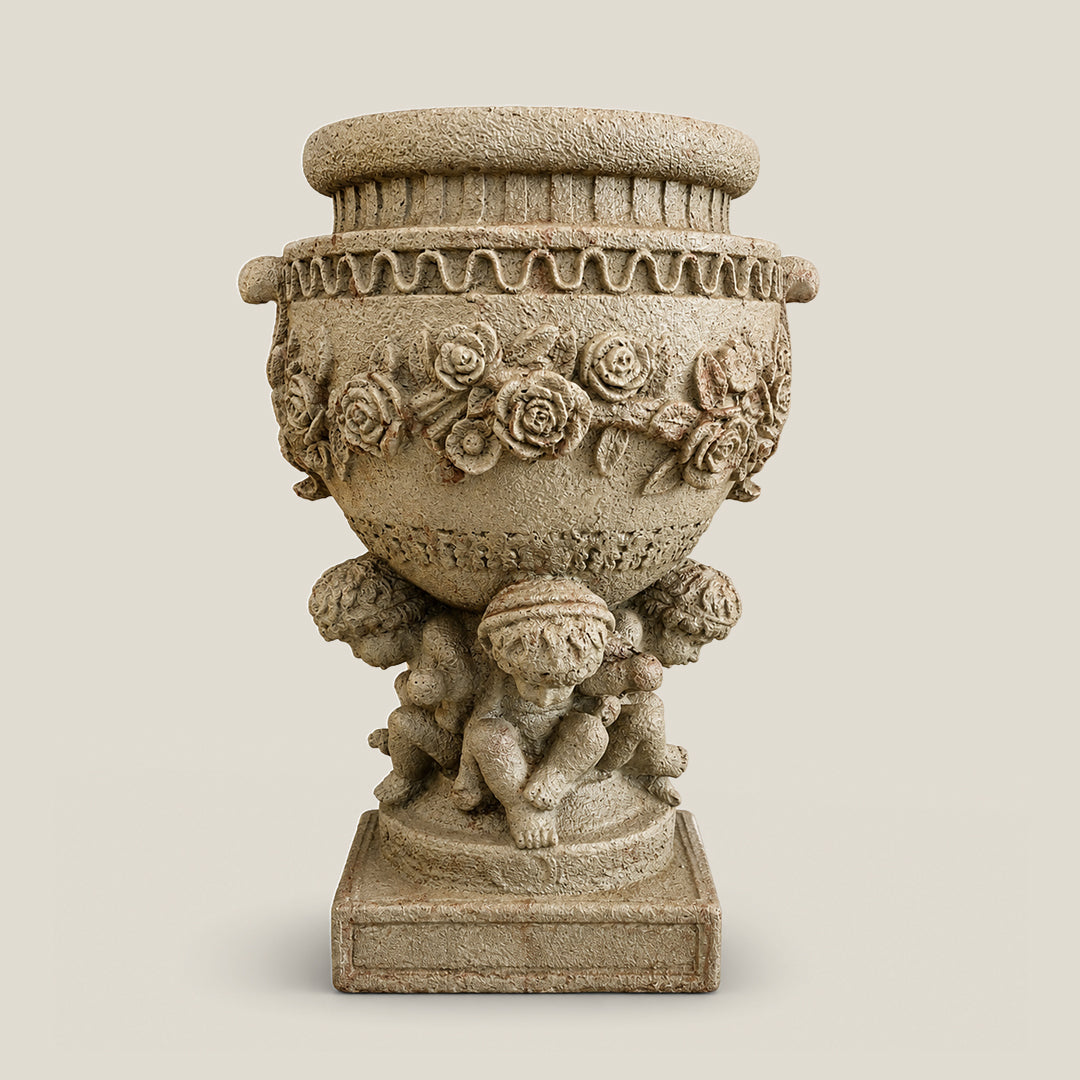 Cherub Rose Planter