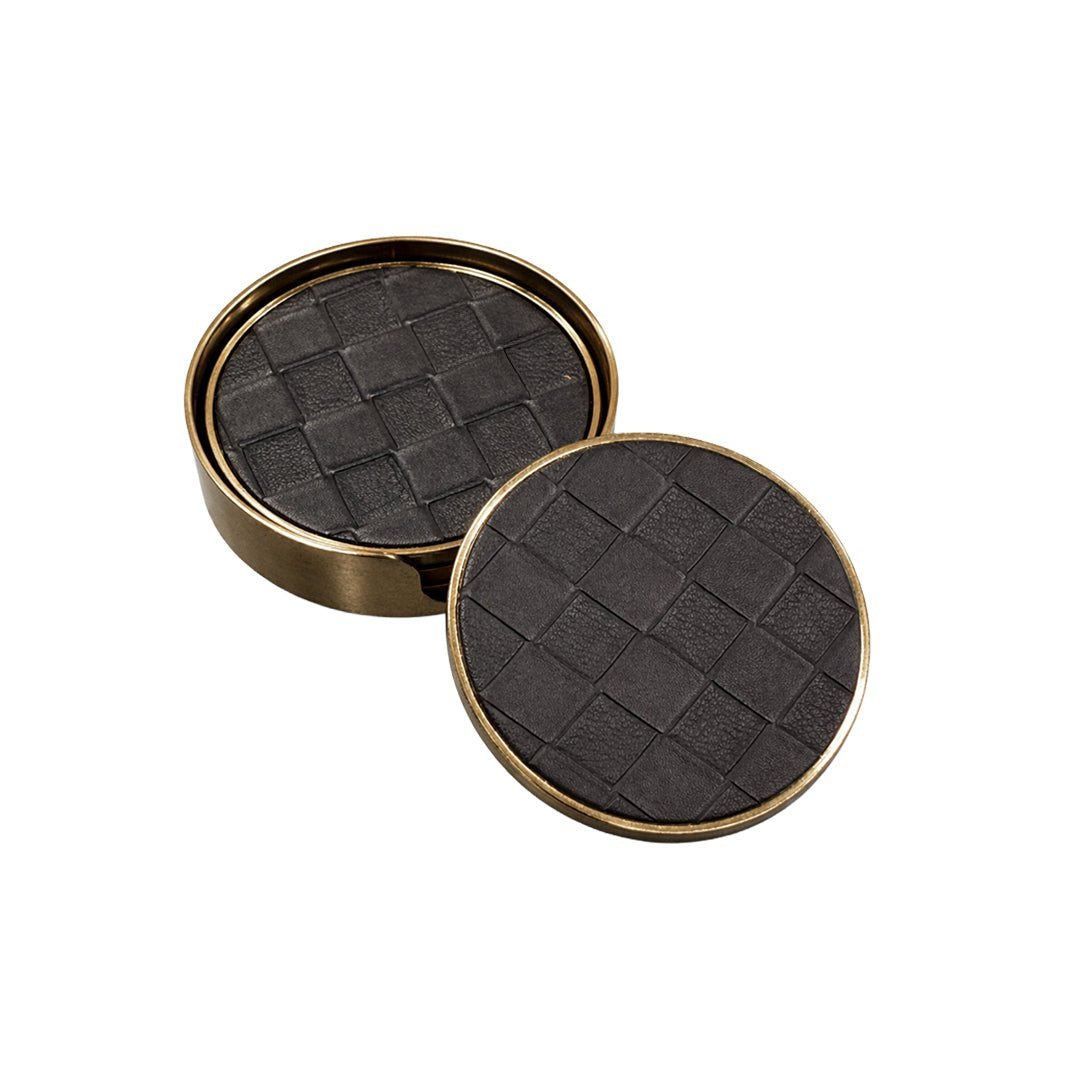 Black Royal Round Coasters