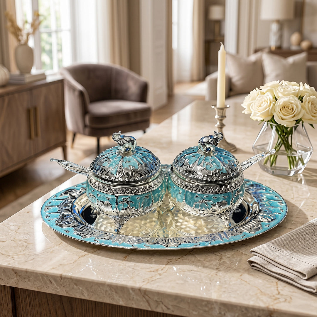 Opulent Aqua Snack Set