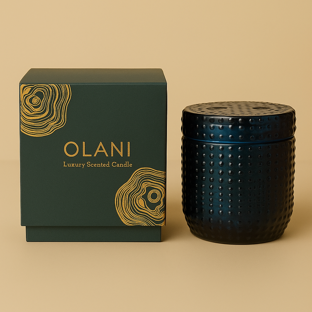 Small Dotted Luxury Scented Candle Jar