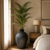 The Obsidian Textured Floor Planter - Small — thumbnail 2