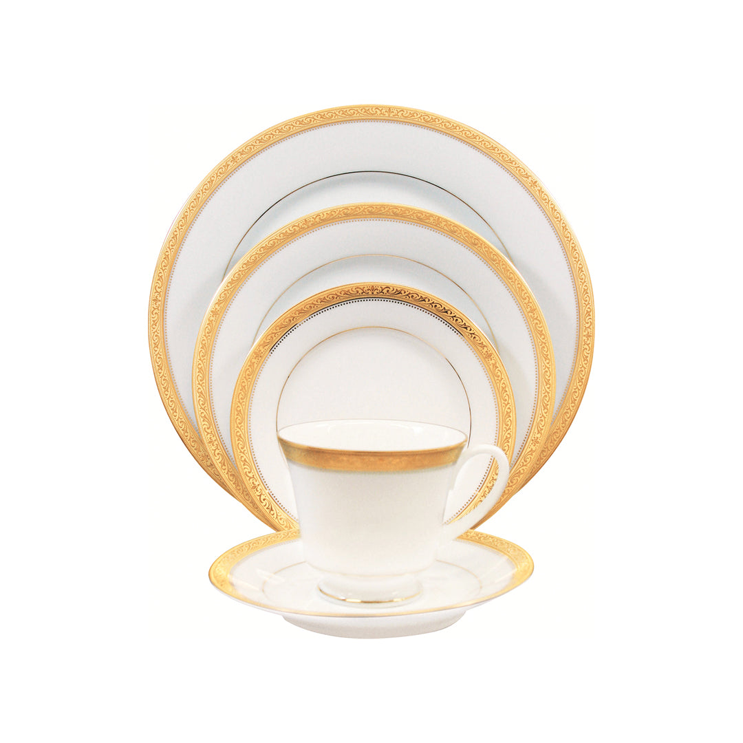 Noritake SIGNATURE GOLD 21PC DINNER SET W/GB