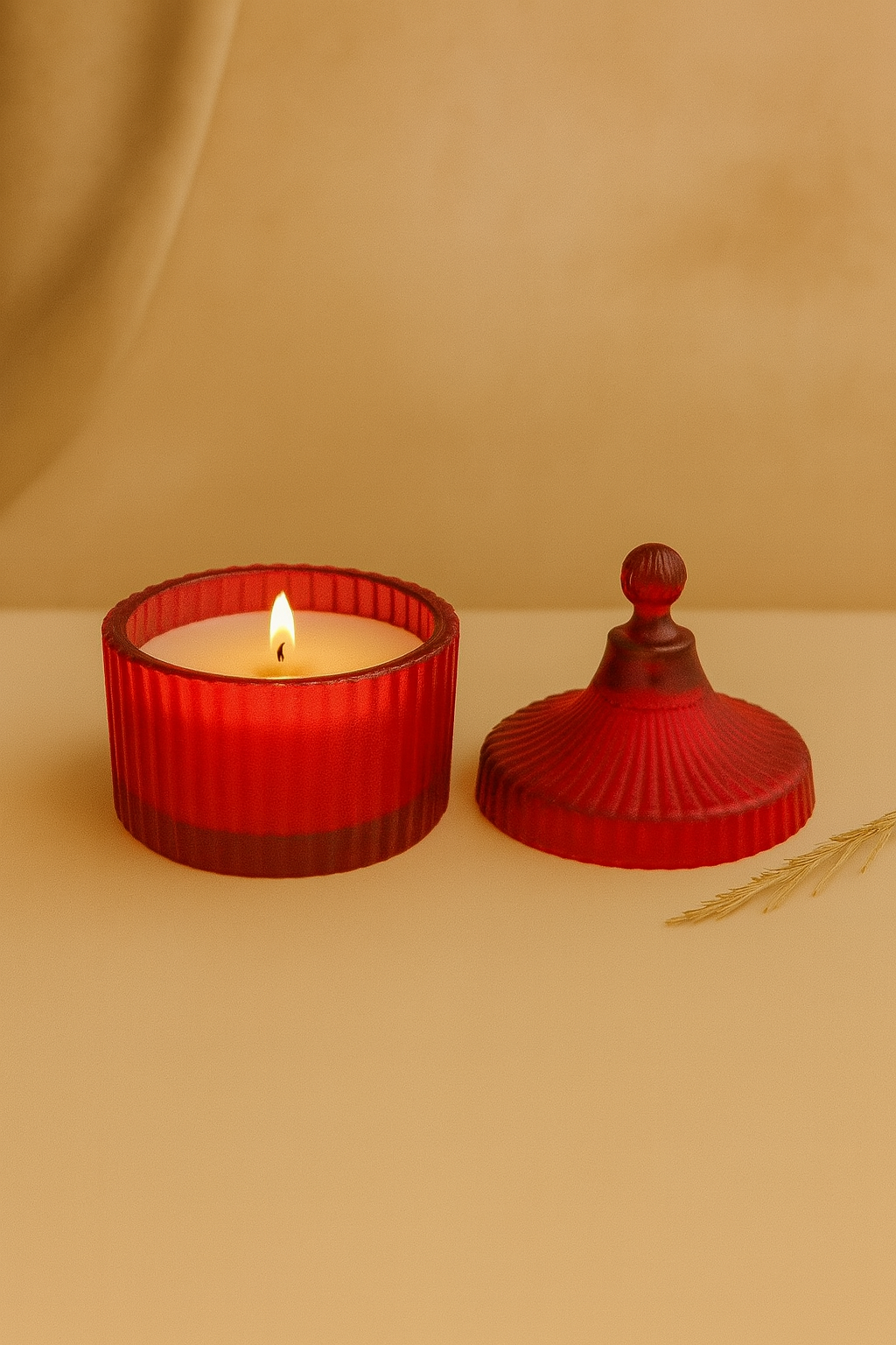 Small Candy Jar Premium Glass Candle Holder