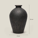 The Obsidian Textured Floor Planter - Small — thumbnail 3