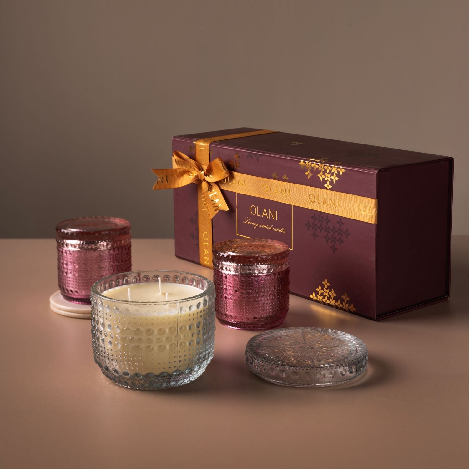 Crystal Glow Luxury Scented Candle Set
