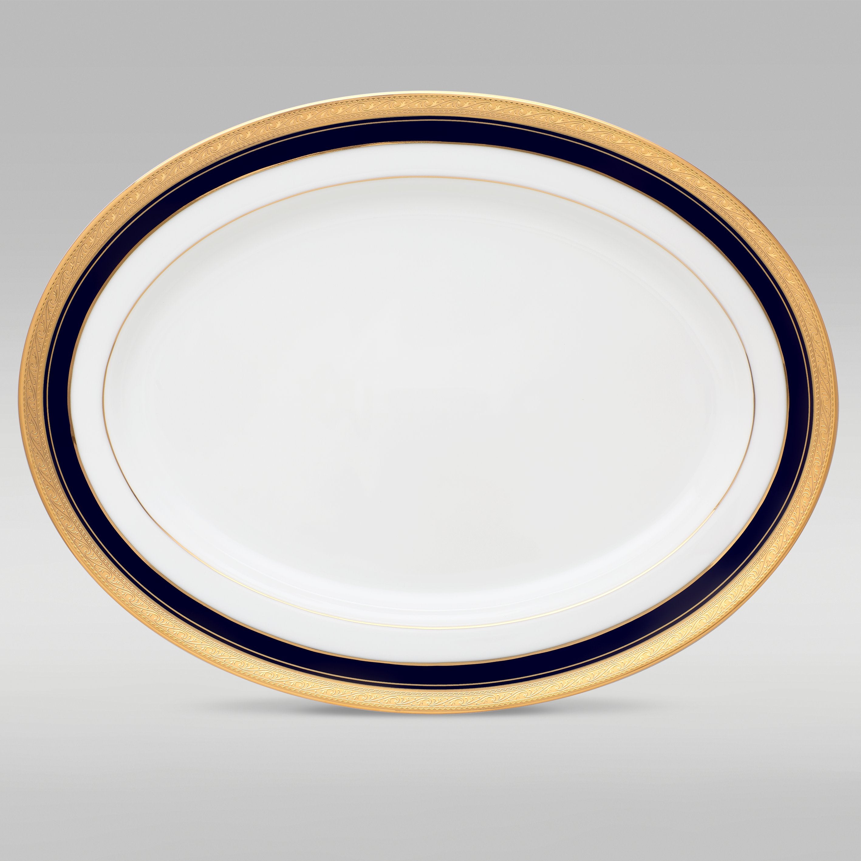 Noritake CRESTWOOD COBALT GOLD 21PC DINNER SET W/G