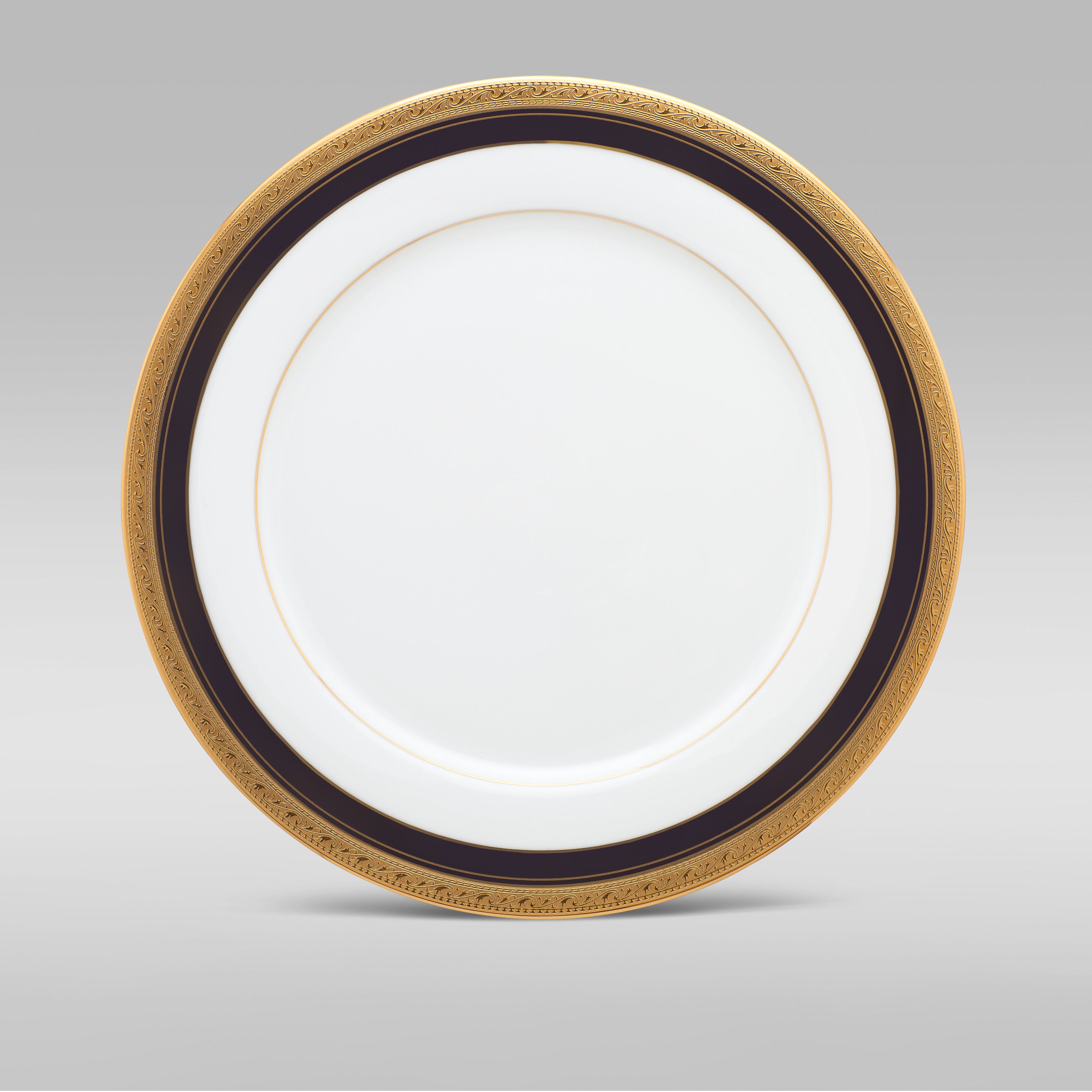 Noritake CRESTWOOD COBALT GOLD 21PC DINNER SET W/GB