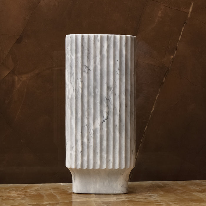 Python Grey Luxury Glass Vase