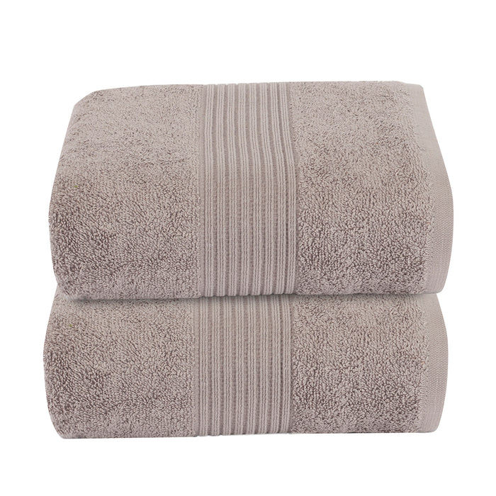 Optimist Bloom Multi Ikat 144TC Cotton 6PC Bed Bath Set - Polka Dots & Gray Towel