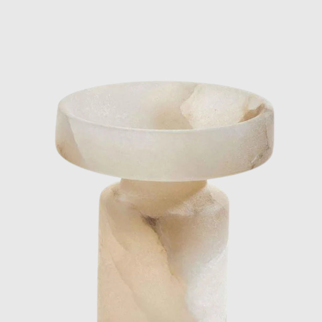 White Onyx Decor Piece