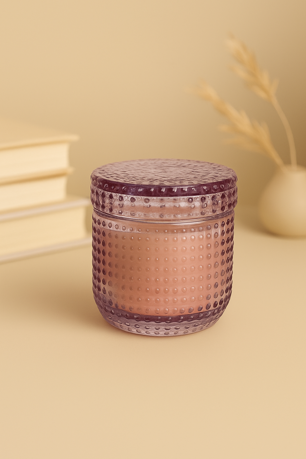Small Dotted Luxury Scented Candle Jar