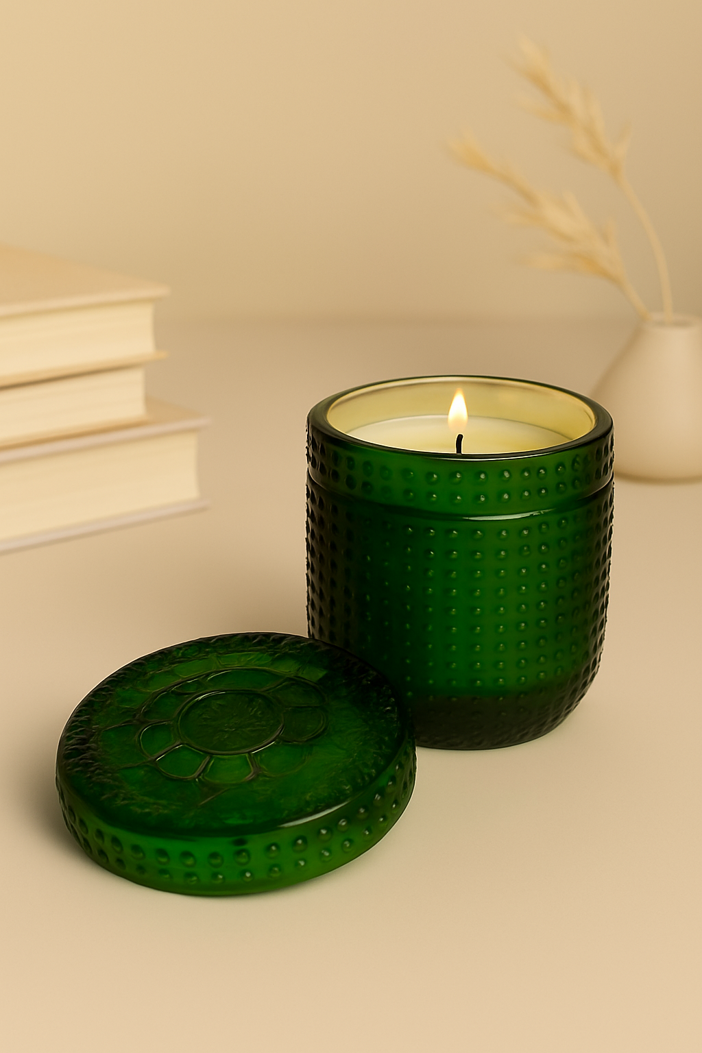 Small Dotted Luxury Scented Candle Jar