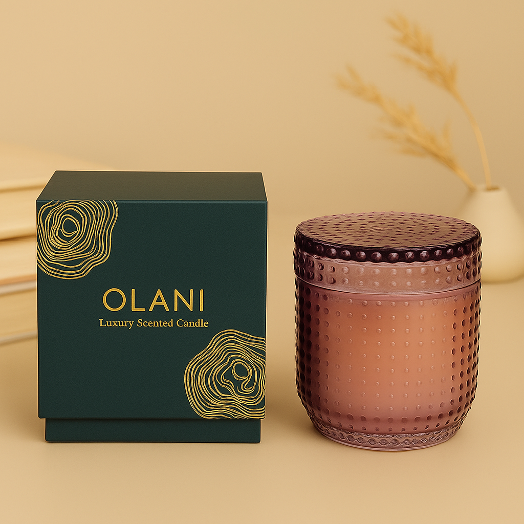 Small Dotted Luxury Scented Candle Jar