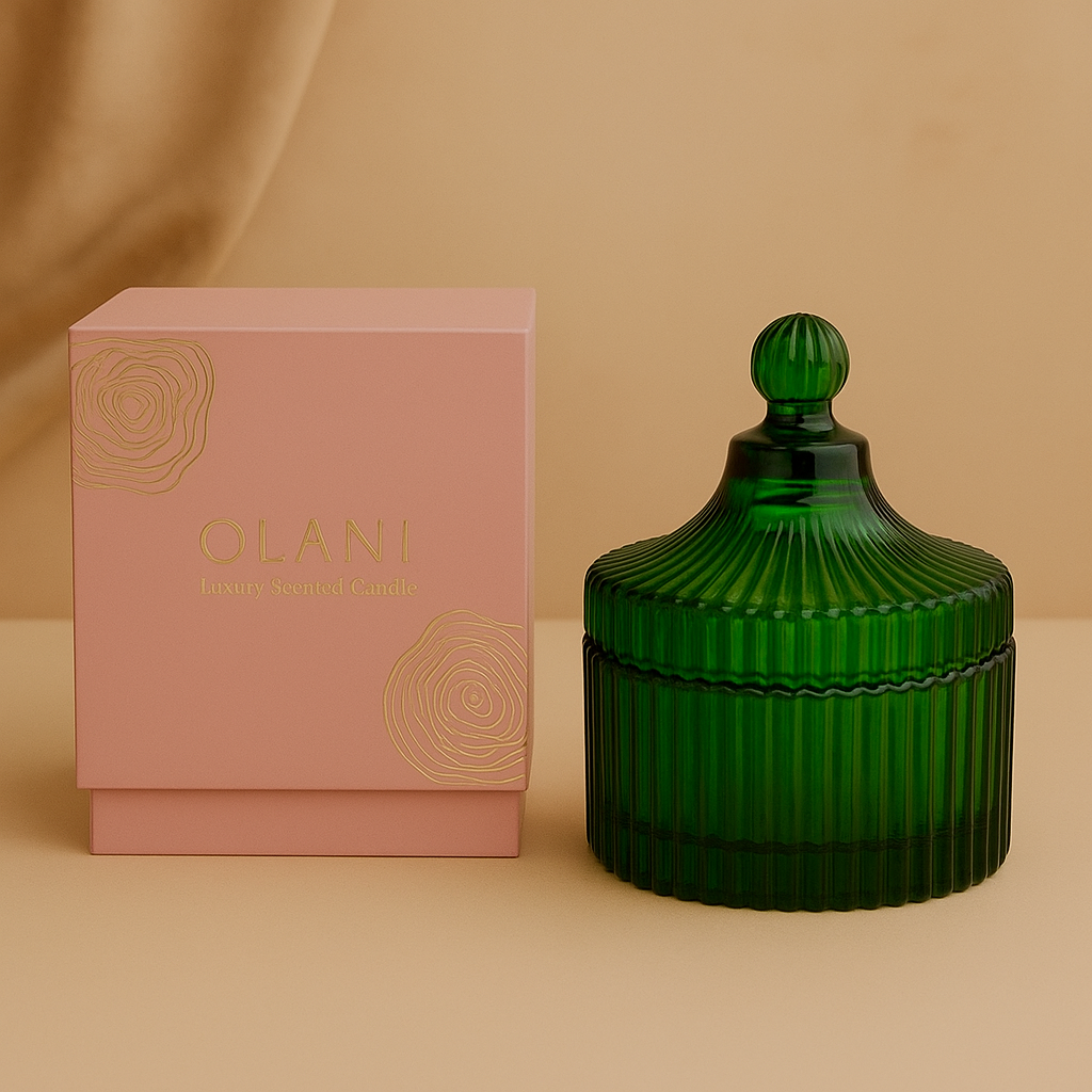 Small Candy Jar Premium Glass Candle Holder
