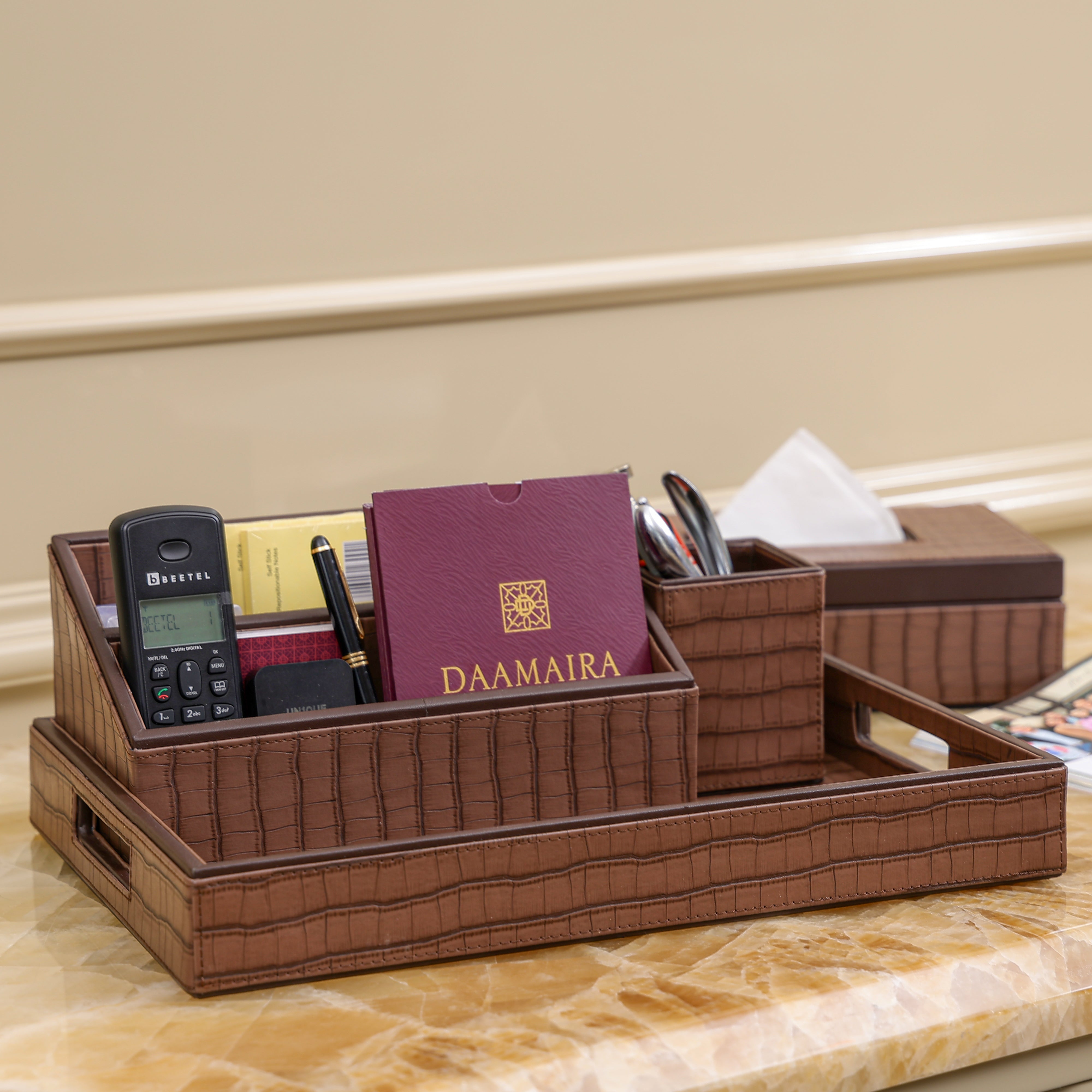 Daamaira Luxe Desk Organizer - set of 5