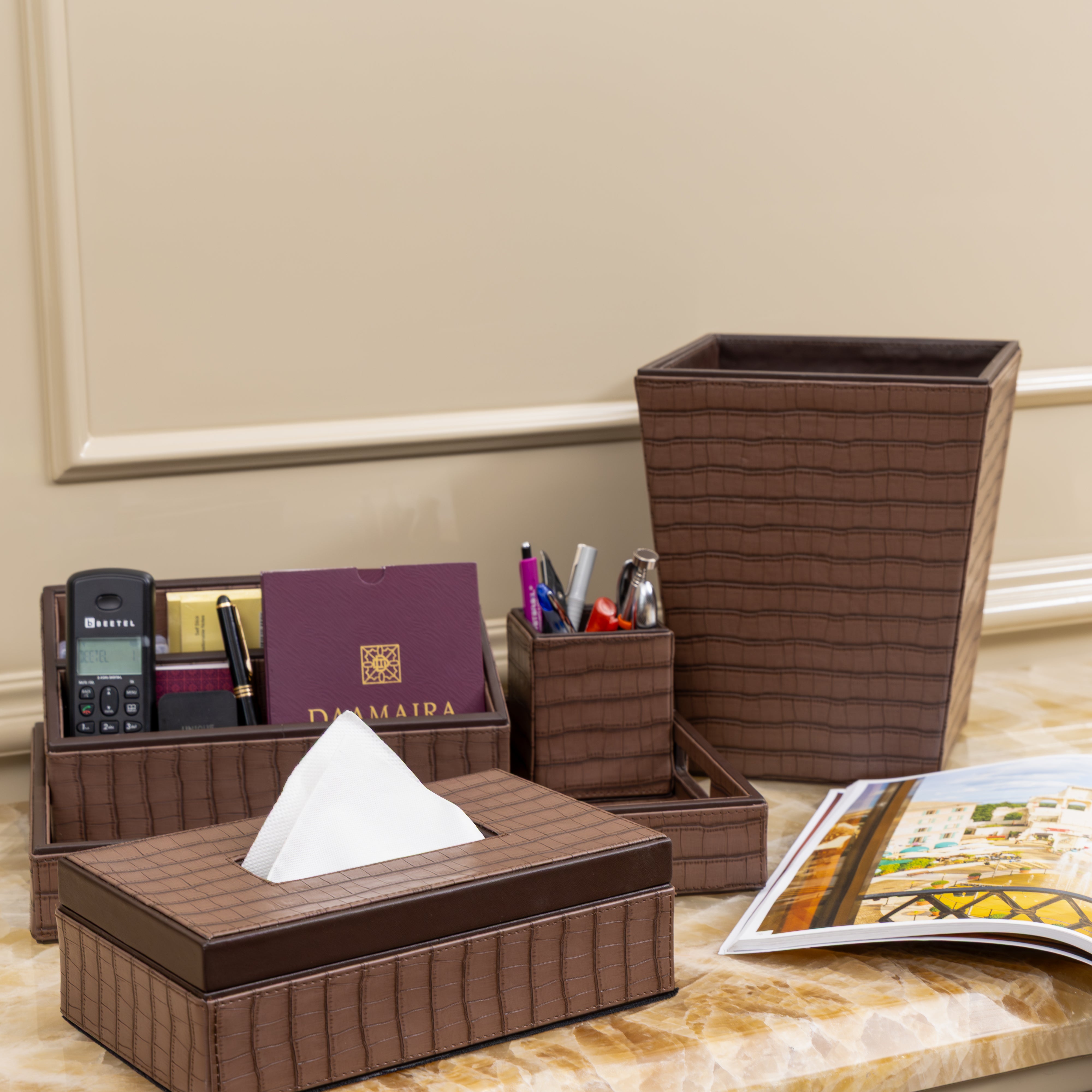 Daamaira Luxe Desk Organizer - set of 5