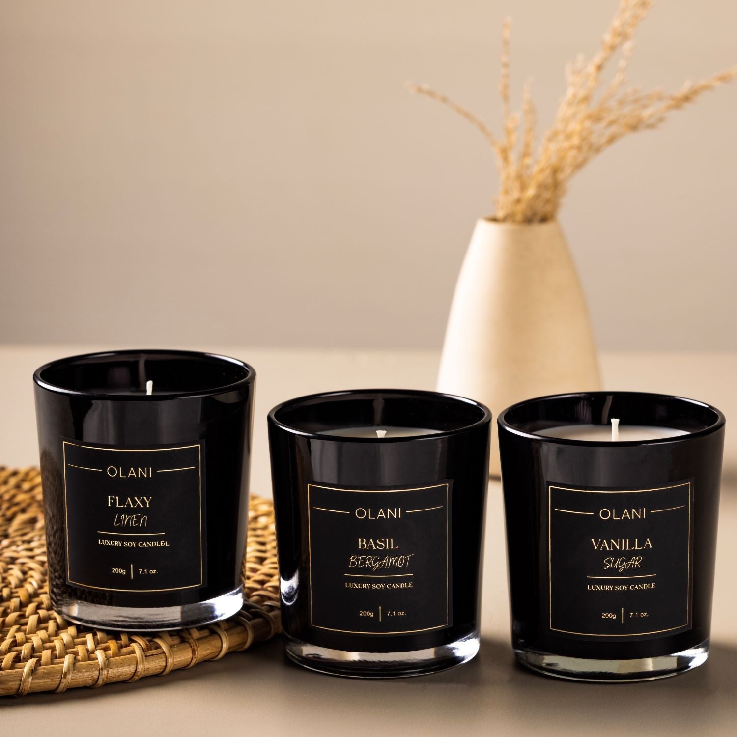 Noir Flame Modern Luxury Candle Collection